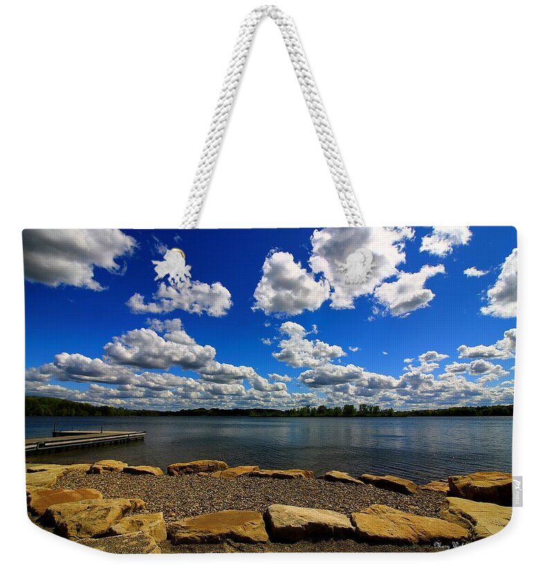 Landscape Weekender Tote Bag featuring the photograph Cloud Parade by Mary Walchuck