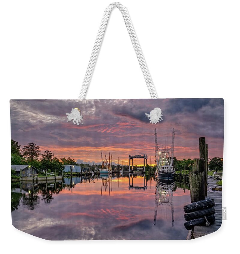 Clouds Weekender Tote Bag featuring the photograph Clouds and colors by Brad Boland