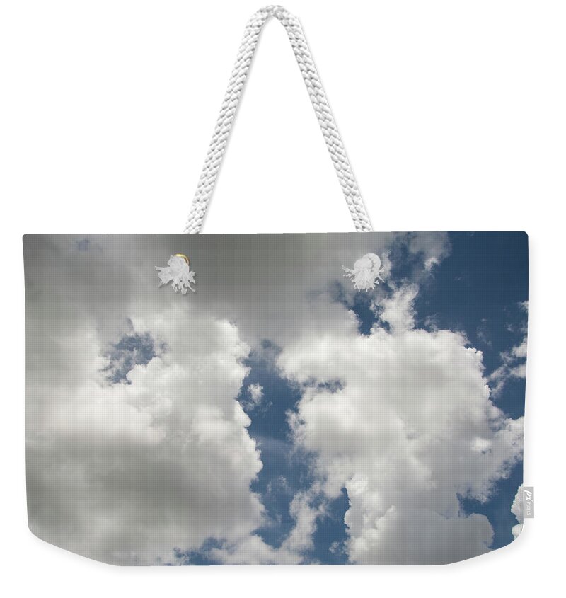 Sky Weekender Tote Bag featuring the photograph Cloudscape by Carolyn Hutchins