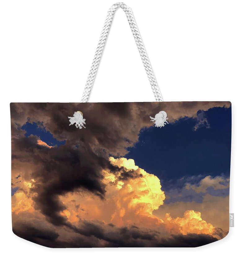 Clouds Weekender Tote Bag featuring the photograph Cloudscape thunder head by Steve Karol