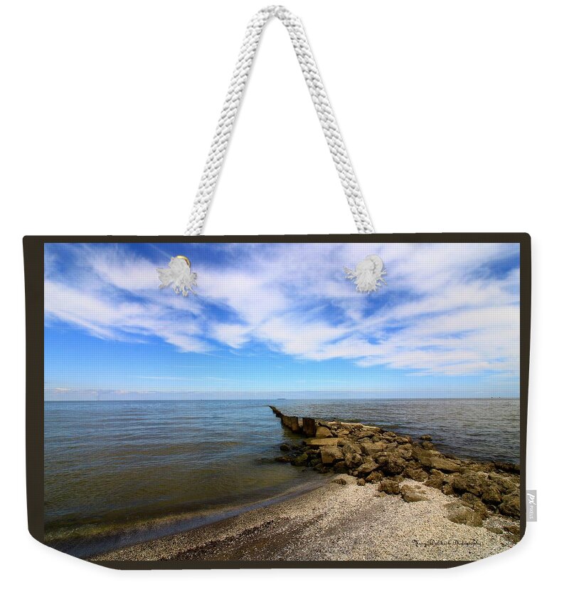Lake Erie Weekender Tote Bag featuring the photograph Coastal Ohio Series 1 by Mary Walchuck