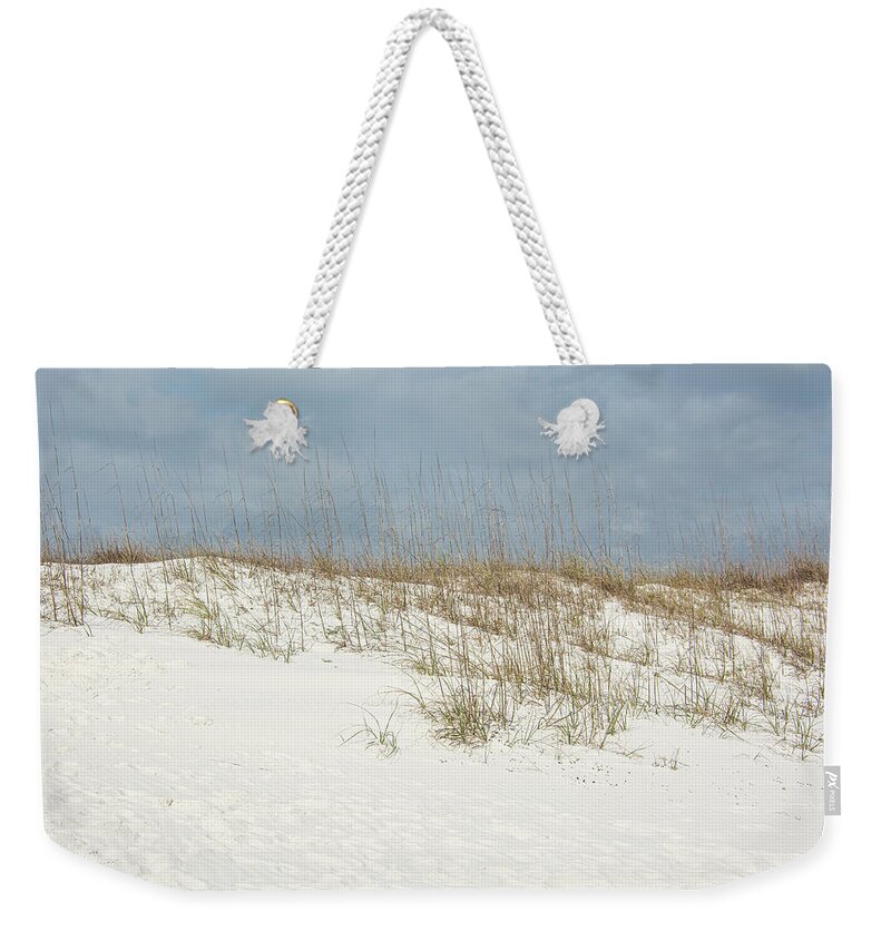 Sea Oats Growing On Sand Dune Weekender Tote Bag featuring the photograph Coastal Sand Dune by Pamela Williams