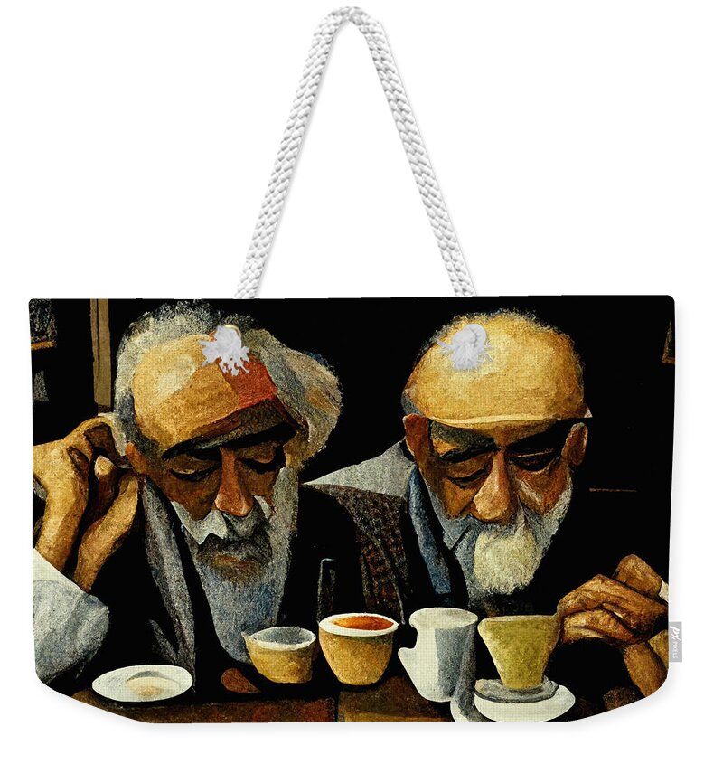 Coffee Weekender Tote Bag featuring the digital art Coffee #11 by Craig Boehman