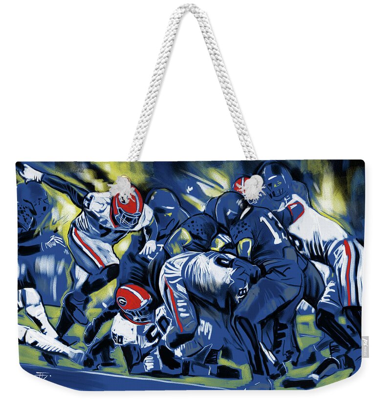 Cold Victory Weekender Tote Bag featuring the painting Cold Victory by John Gholson