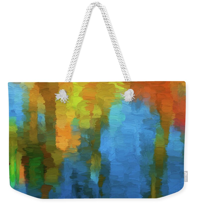 Abstract Weekender Tote Bag featuring the digital art Color Abstraction XXXI by David Gordon