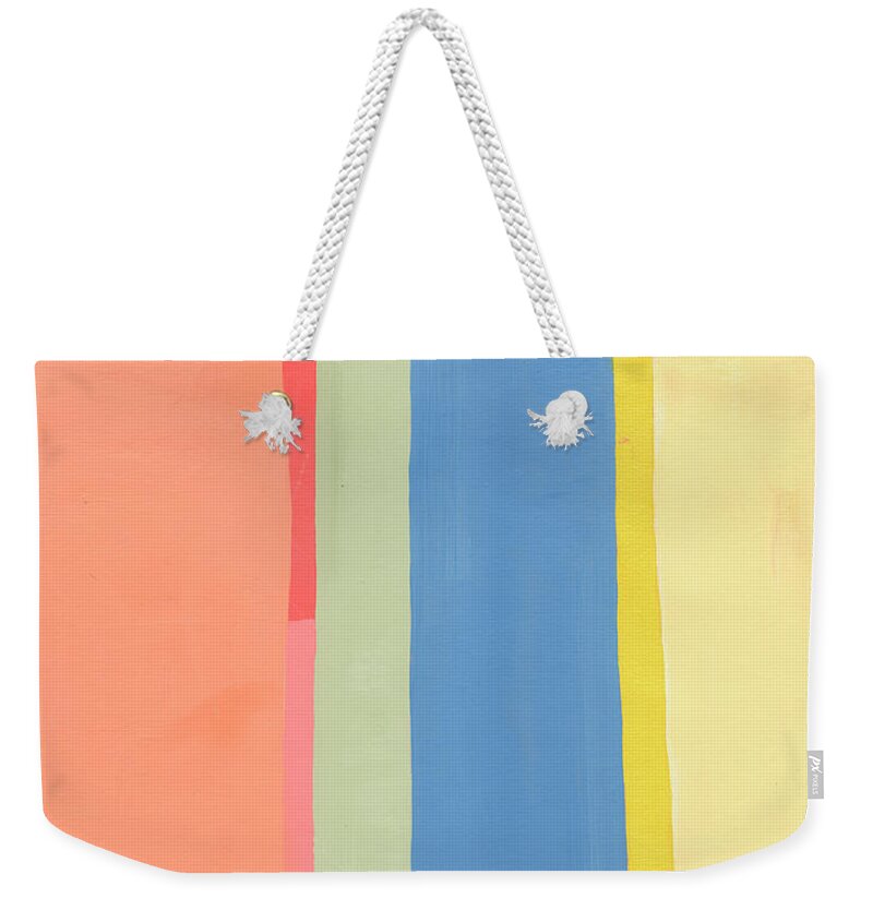 Abstract Art Weekender Tote Bag featuring the painting Color Meditations #5 by Jane Davies