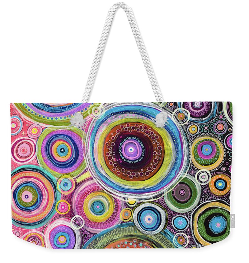 Color My Soul Weekender Tote Bag featuring the painting Color My Soul by Tanielle Childers