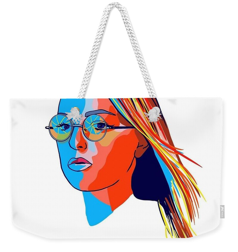 Color Weekender Tote Bag featuring the digital art Color Wheel by Sara Becker