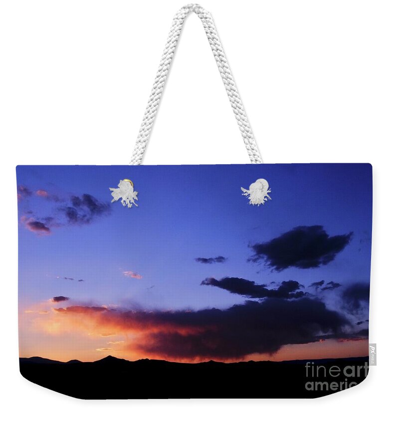 Mountains Weekender Tote Bag featuring the photograph Colorado Mountain Sunset by Randy Pollard