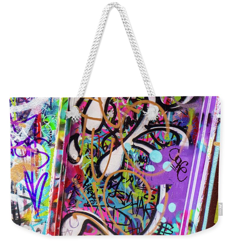 Melbourne Weekender Tote Bag featuring the photograph Colorful Door - Melbourne, Australia by David Morehead