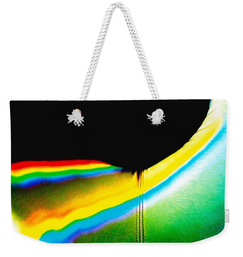 Viva Weekender Tote Bag featuring the photograph Come-Sit In My Rainbow by VIVA Anderson