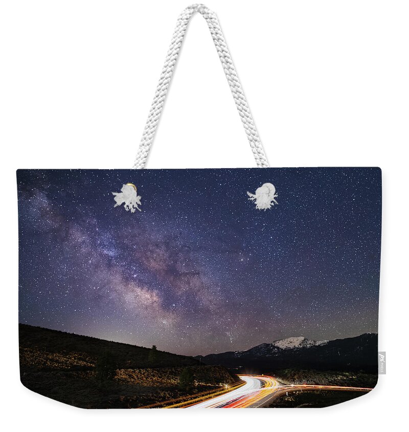 Car Weekender Tote Bag featuring the photograph Commute to the Core by Mike Lee