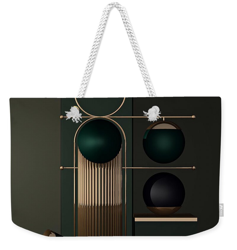 Abstract Weekender Tote Bag featuring the photograph Composition 019 Simple geometry by Andrei SKY