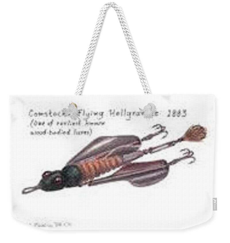 Comstock Flying Hellgramite Weekender Tote Bag by Daniel Lindvig