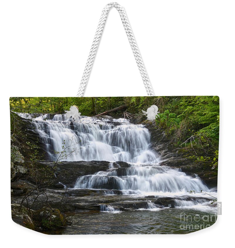 Conasauga Falls Weekender Tote Bag featuring the photograph Conasauga Waterfall 10 by Phil Perkins