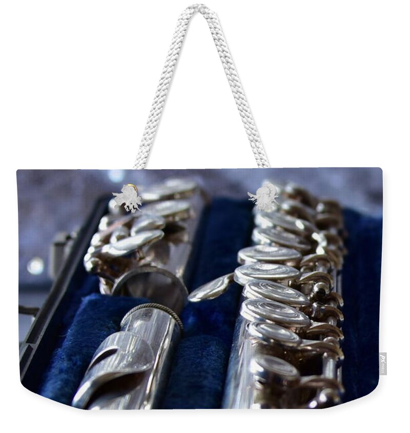 Concert Flute Weekender Tote Bag featuring the photograph Concert in a Case by Neil R Finlay