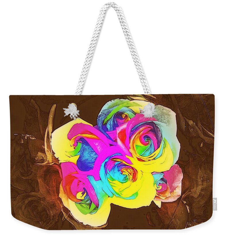 Flower Weekender Tote Bag featuring the photograph Consequence Of Color by Andy Rhodes