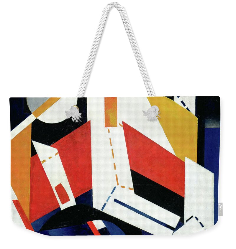 Cubist Art Weekender Tote Bag featuring the painting Construction, 1922-23 by Alexandra Alexandrovna Exter