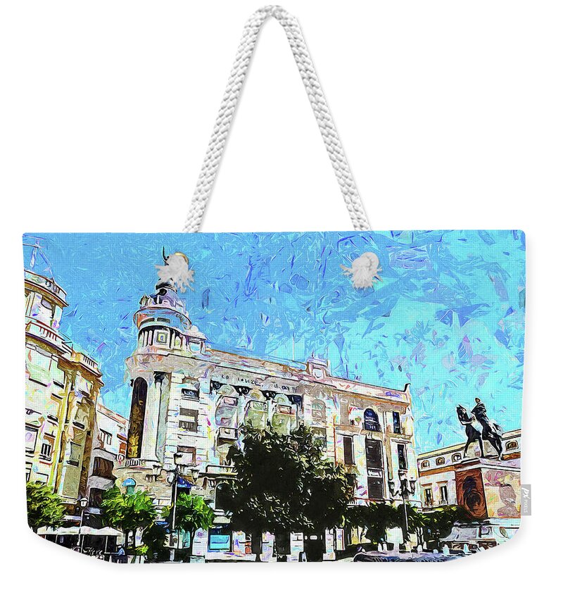 Cordoba Weekender Tote Bag featuring the painting Cordoba, Andalusia - 06 by AM FineArtPrints