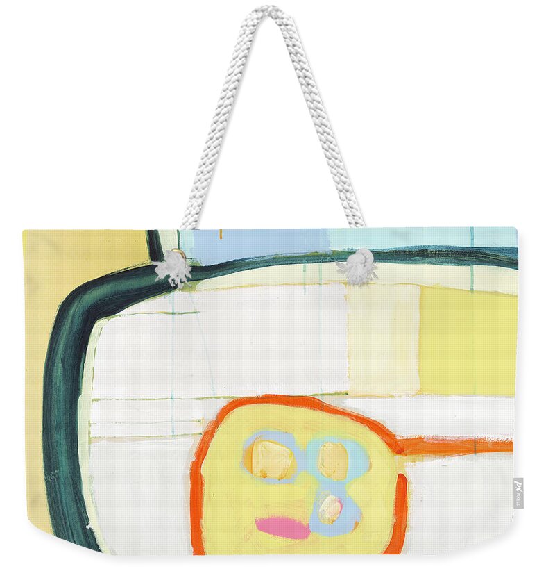 Abstract Weekender Tote Bag featuring the painting Corn by Claire Desjardins