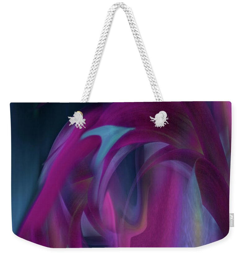 Color Weekender Tote Bag featuring the photograph Cornflower Life Cycle by Wayne King