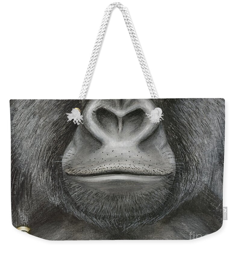 Face Mask Mouth - Lips - Gorilla - Great Ape Weekender Tote Bag by Urft  Valley Art - Fine Art America