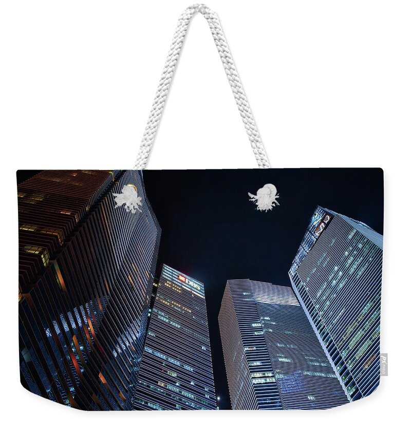 Architecture Weekender Tote Bag featuring the photograph Commercial High Rise Towers by Rick Deacon