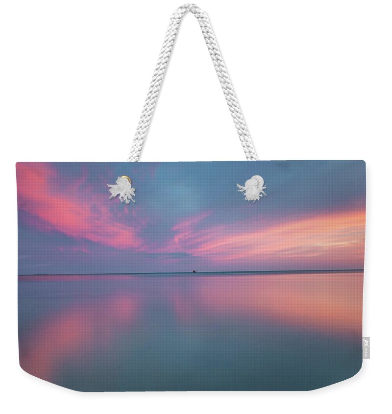 Long Exposure Weekender Tote Bag featuring the photograph Cottoncandy Sky by William Bretton