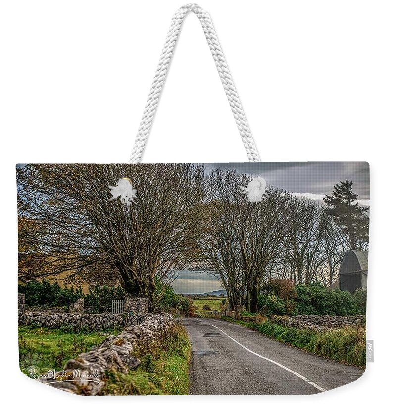 Ireland Weekender Tote Bag featuring the photograph Country Highway by Regina Muscarella