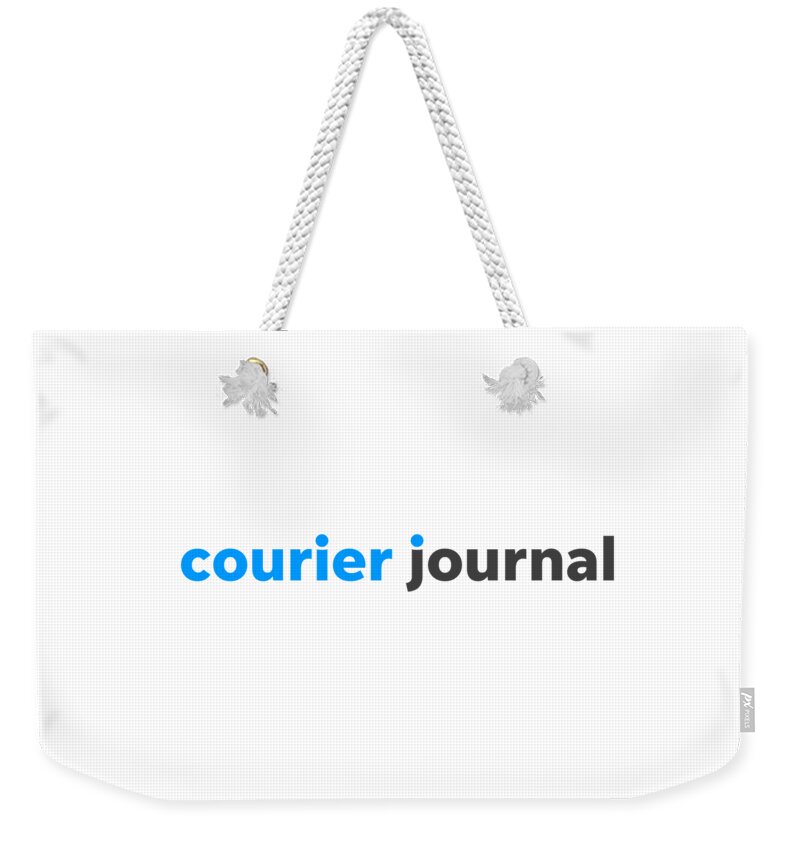 Louisville Weekender Tote Bag featuring the digital art Courier Journal Digital Color Logo by Gannett Co