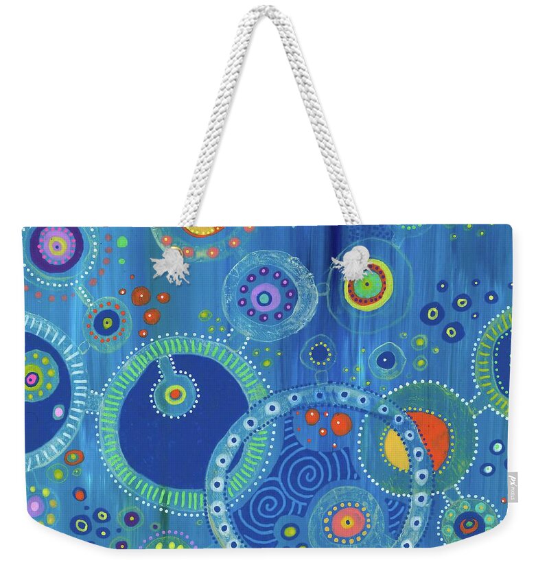 Covid-19 Weekender Tote Bag featuring the painting Covid-19 Quarantine by Tanielle Childers