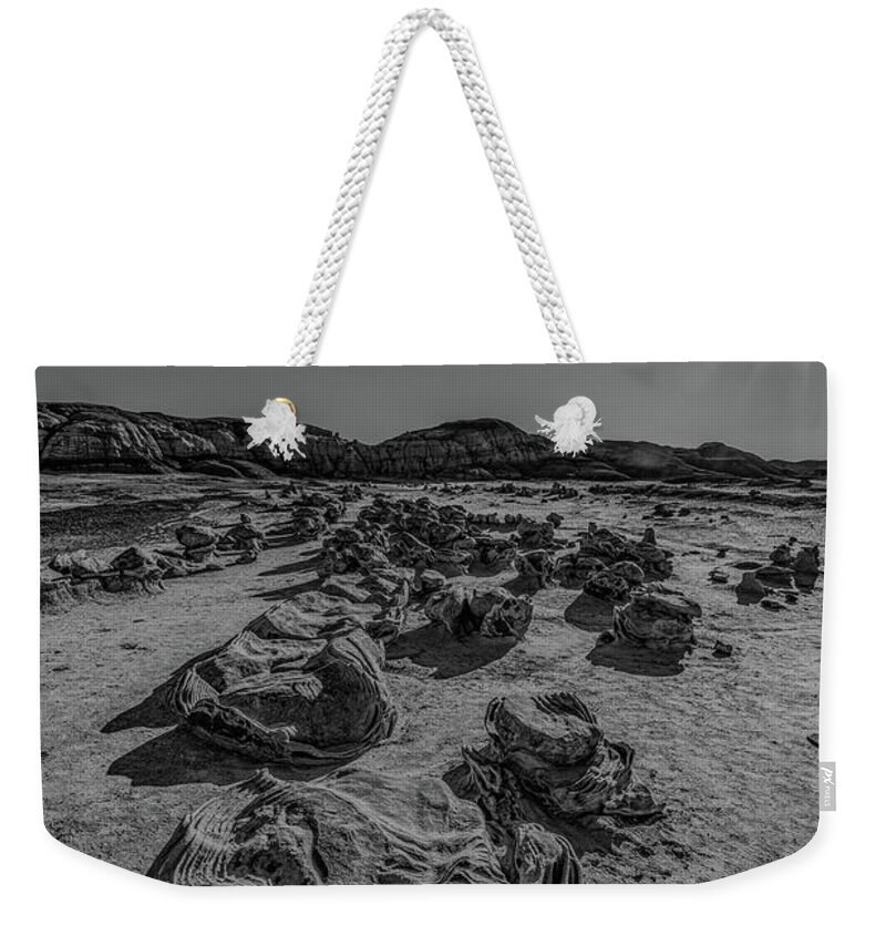 Bisti Wilderness Weekender Tote Bag featuring the photograph Cracked Eggs by George Buxbaum