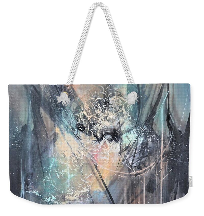 Cradle Of Life Weekender Tote Bag featuring the painting Cradle of Life by Tom Shropshire