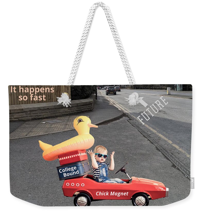 Future Weekender Tote Bag featuring the photograph Cradle to College by Lee Darnell