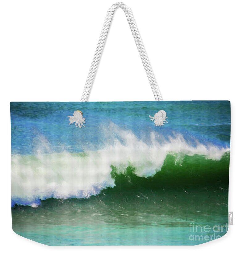 Surf Weekender Tote Bag featuring the photograph Crashing surf by Sheila Smart Fine Art Photography