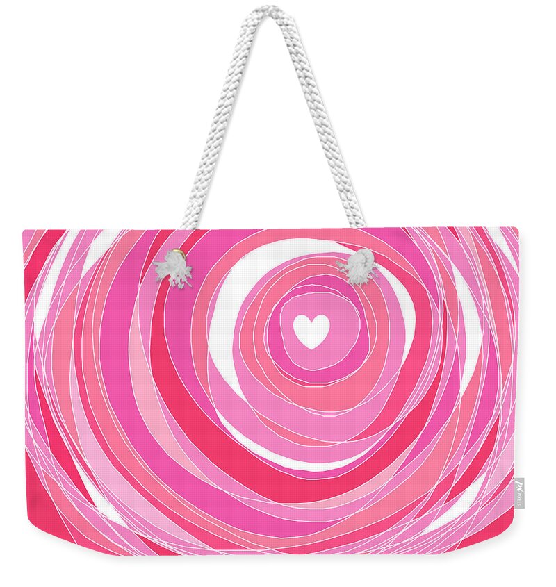 Crazy For You Weekender Tote Bag featuring the digital art Crazy For You by Val Arie