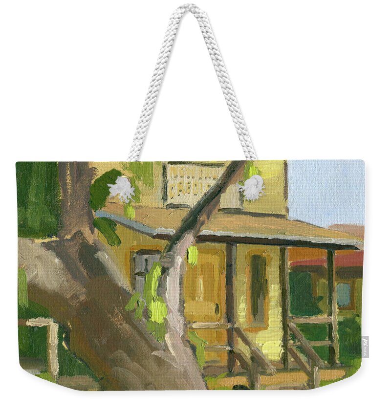 Creole Cafe Weekender Tote Bag featuring the painting Creole Cafe, Old Town by Paul Strahm