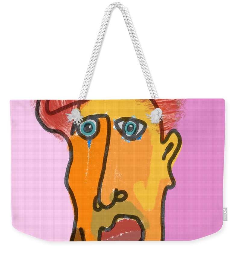Quiros Weekender Tote Bag featuring the digital art Cried by Jeffrey Quiros