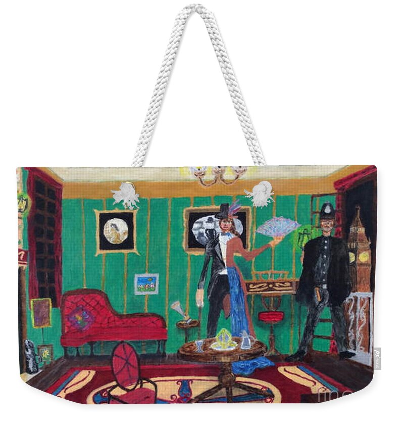 Lgbtq Weekender Tote Bag featuring the painting Crime of Diversity 1885 by David Westwood