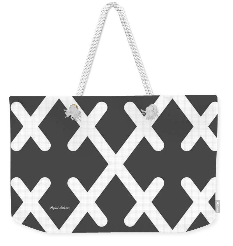 Patterns Weekender Tote Bag featuring the painting Cross Roads by Rafael Salazar