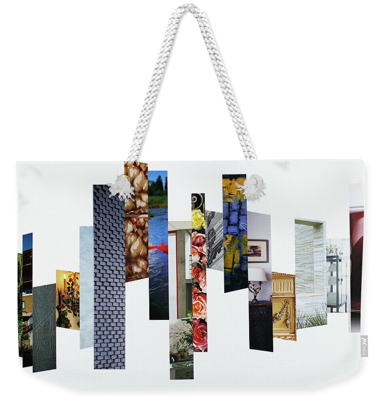 Collage Weekender Tote Bag featuring the photograph Crosscut#113 by Robert Glover
