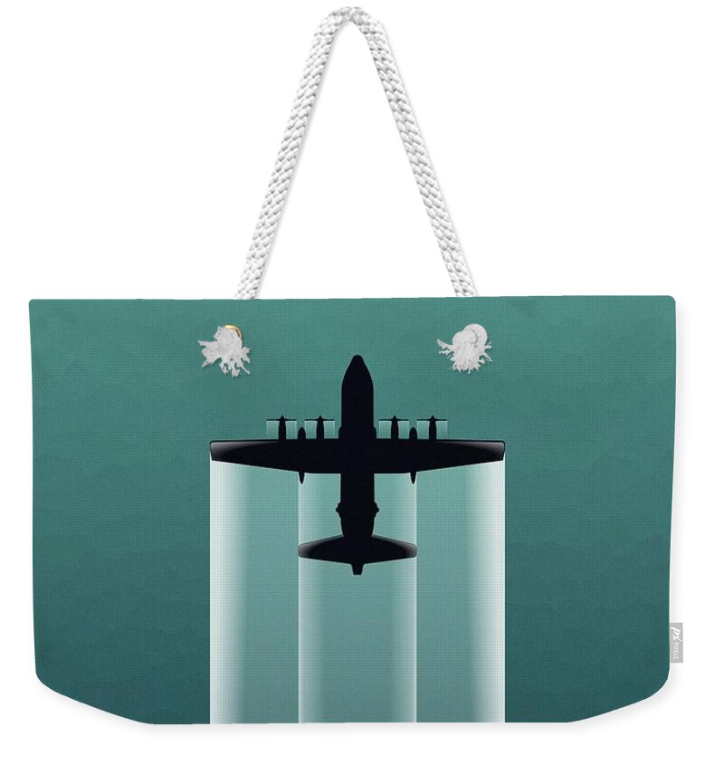 C-130 Weekender Tote Bag featuring the digital art Crossing the Pond by Michael Brooks
