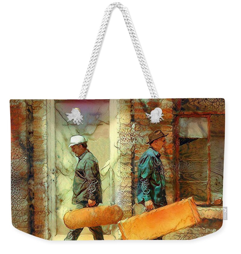  Weekender Tote Bag featuring the photograph Crouch and Dozier by Marcus Moller