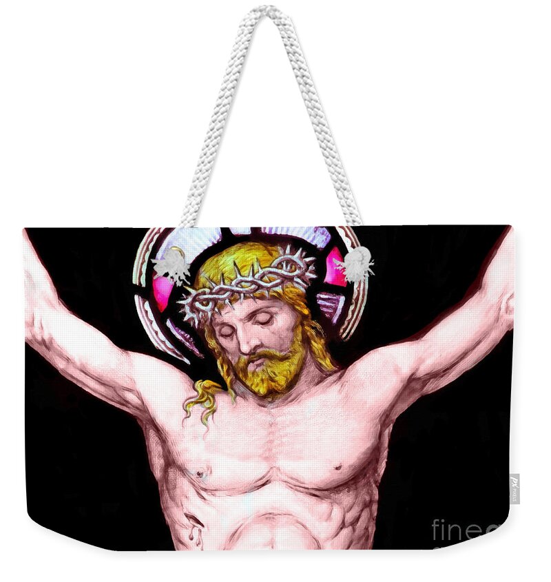 Crucifixion Weekender Tote Bag featuring the photograph Crucify by Munir Alawi