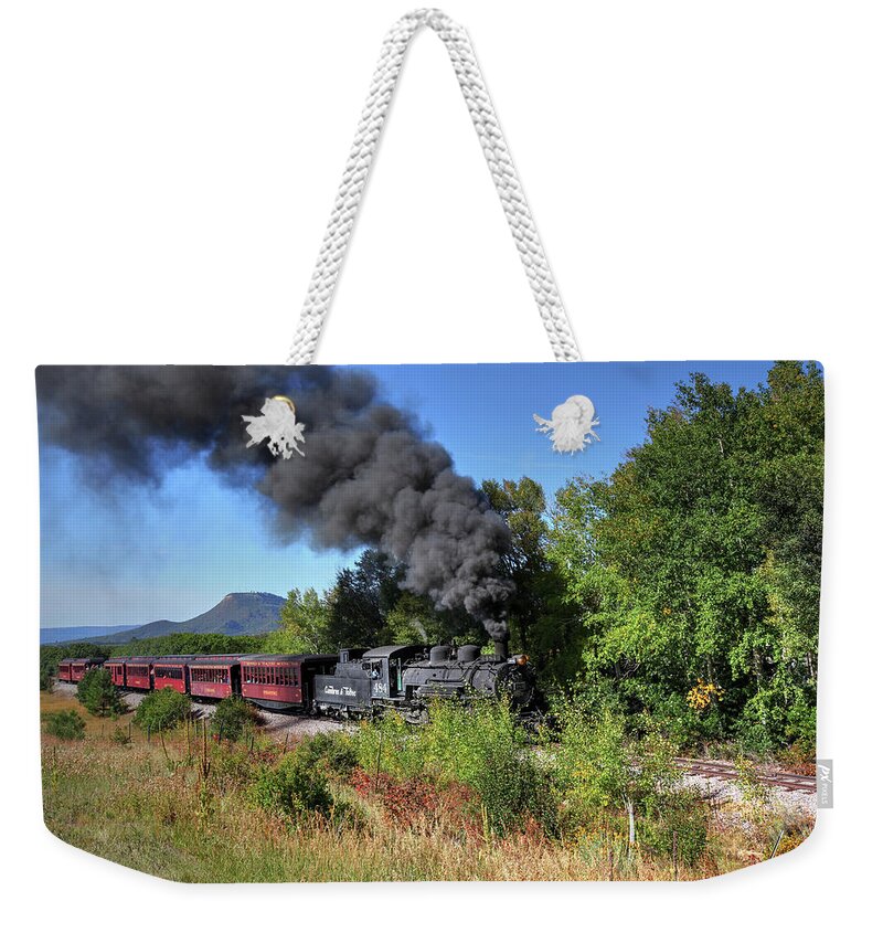 Fine Art Weekender Tote Bag featuring the photograph Cumbres Toltec Railroad II by Robert Harris