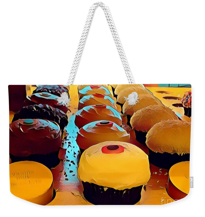  Weekender Tote Bag featuring the photograph Cupcake love by Reena Kapoor