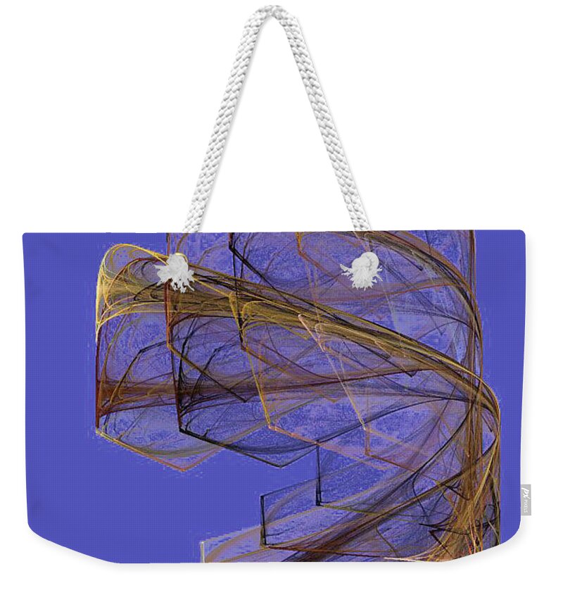  Weekender Tote Bag featuring the digital art Curved Corners by Rein Nomm