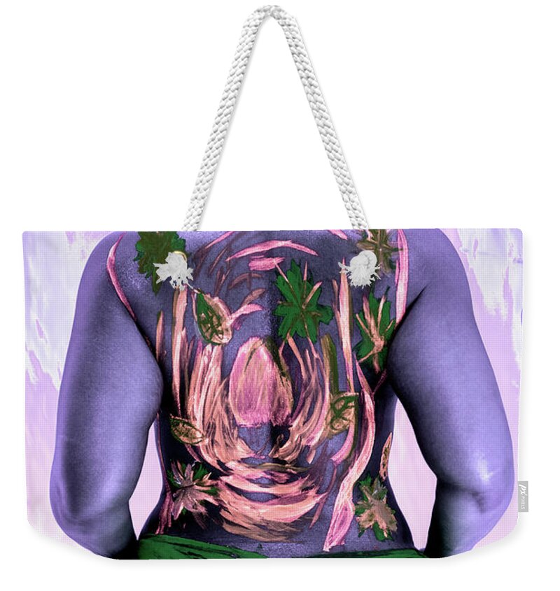 Black Light Weekender Tote Bag featuring the photograph Da Roots by Jose Pagan
