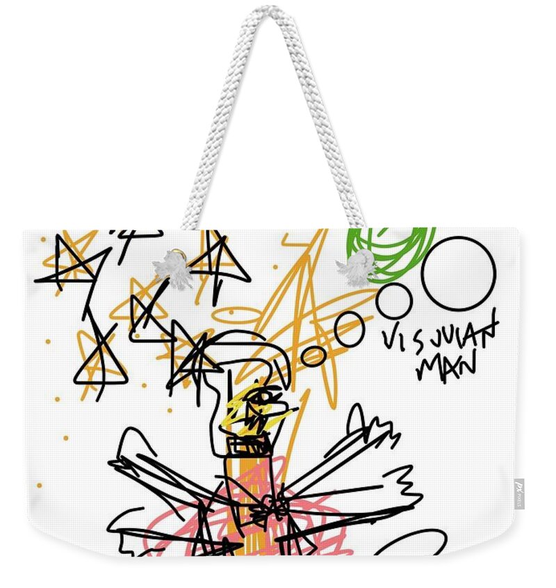  Weekender Tote Bag featuring the painting Da Vinci Kidz by Oriel Ceballos