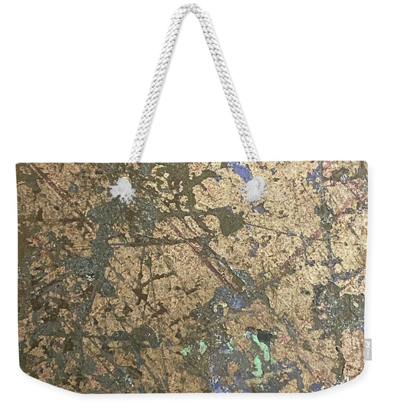 Abstract Weekender Tote Bag featuring the digital art Da003 by Tim Nyberg